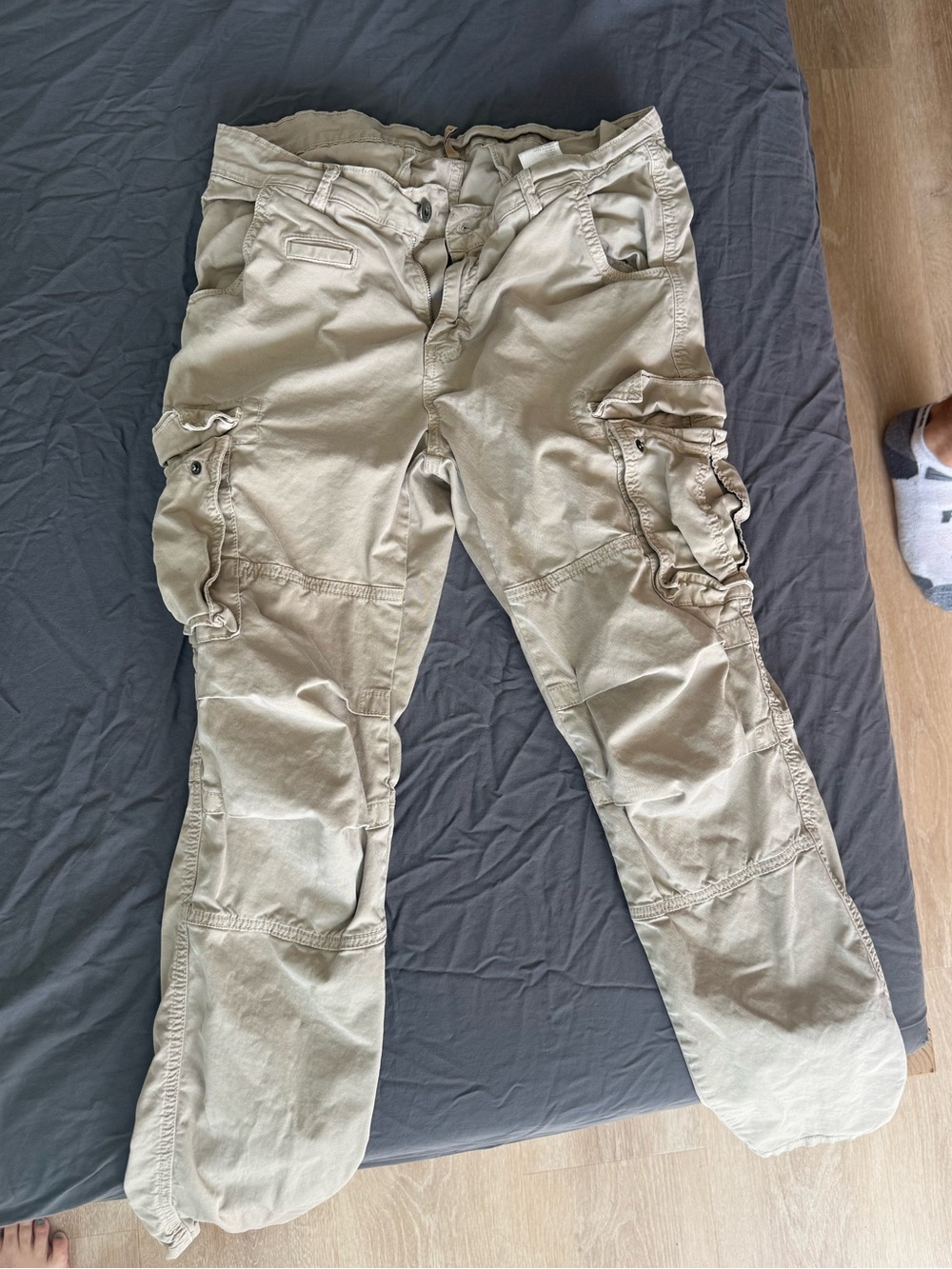 Scout Italian brand Tan Cargo Pants with Utility Pockets